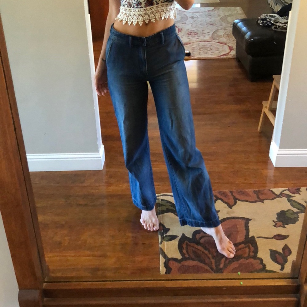High waist madewell flares